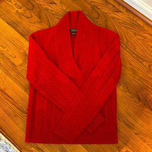 LAUREN BY Ralph Lauren cashmere sweater.